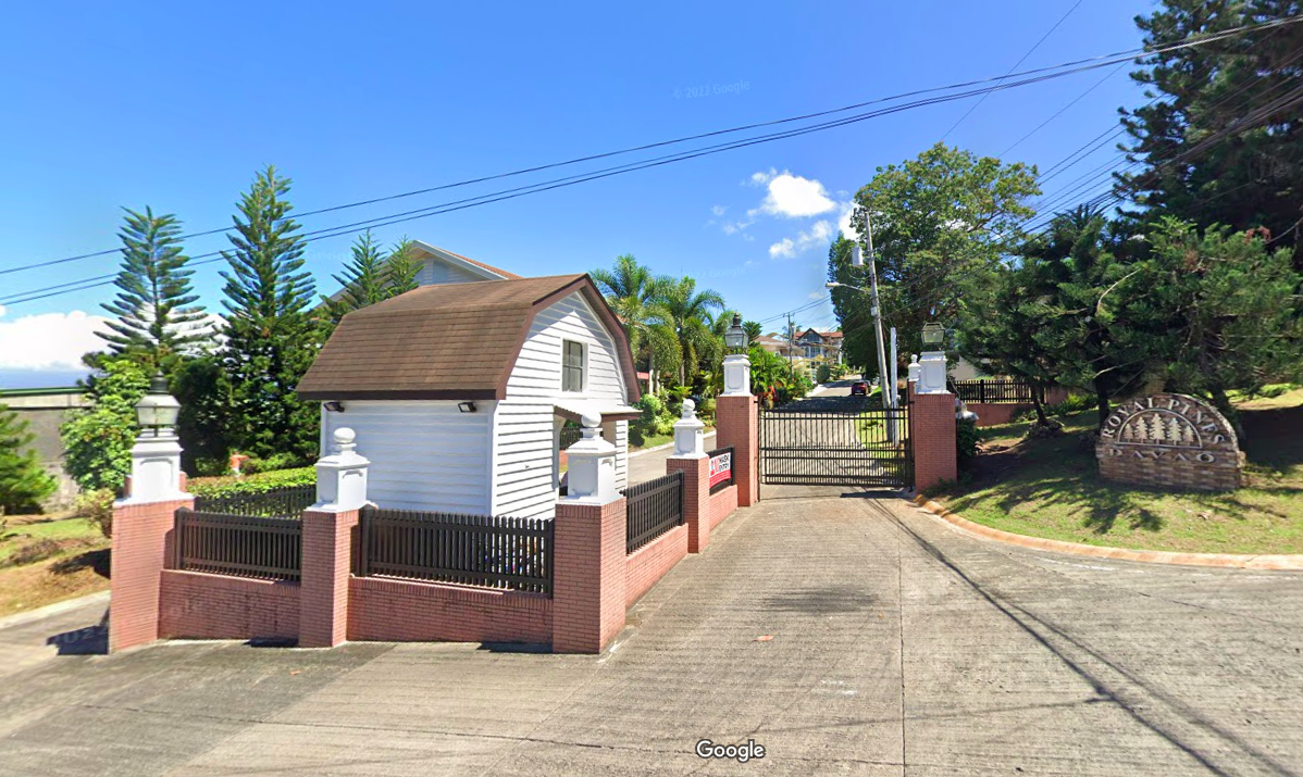 463sqm Lot in Royal Pines Subdivision Matina Davao City Entrance