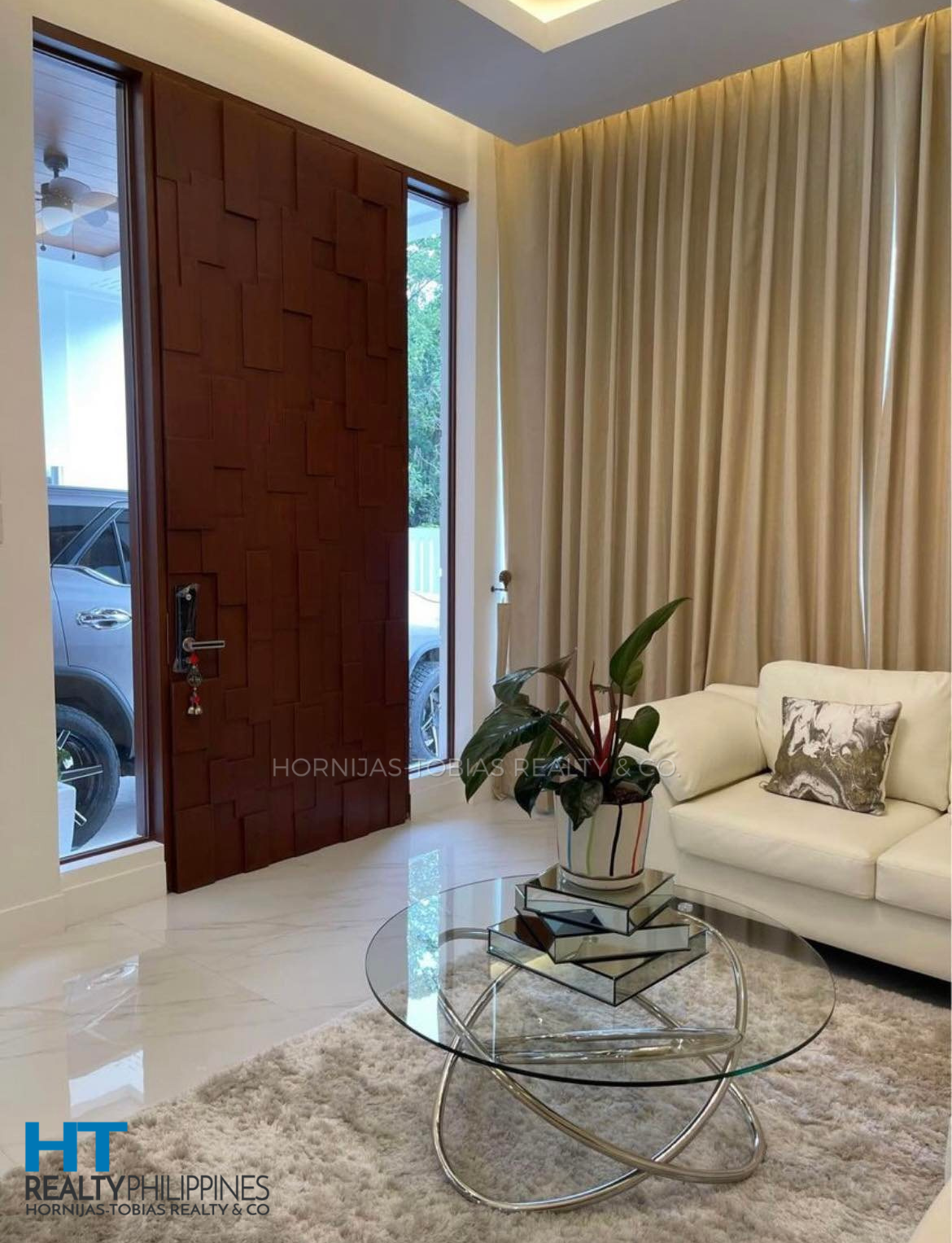 Entry Door - Fully Furnished 4 Bedroom House for Sale in Woodridge Park Maa Davao City