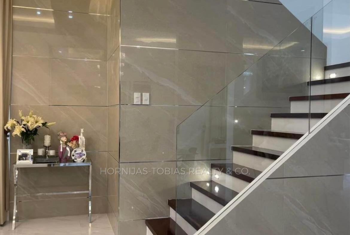 Stairs - Fully Furnished 4 Bedroom House for Sale in Woodridge Park Maa Davao City