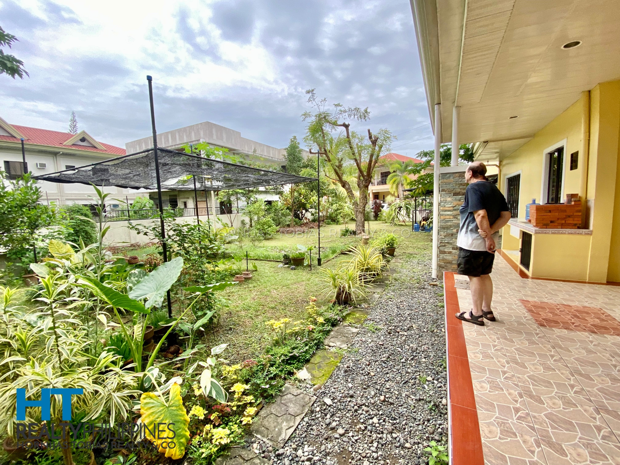 Patio and Garden - Two Storey House Spacious 613 SQM Lot in Exclusive and Family Friendly Community in Matina, Davao City