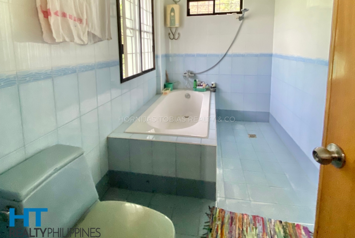 Bathroom with bath tub - Two Storey House Spacious 613 SQM Lot in Exclusive and Family Friendly Community in Matina, Davao City