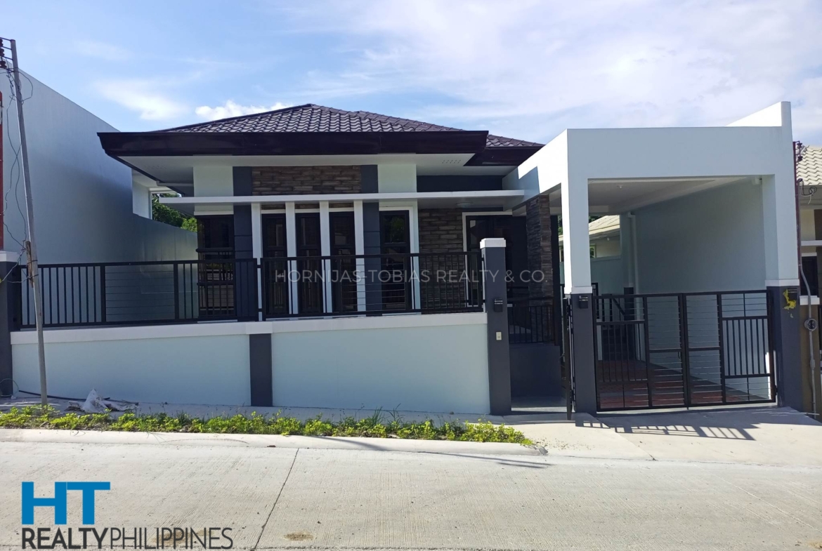 Front photo - Brand new bungalow house for sale with three bedrooms and two bathrooms un Ilumina Estates, Communal, Buhangin, Davao City