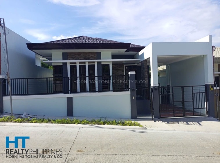 Front photo - Brand new bungalow house for sale with three bedrooms and two bathrooms un Ilumina Estates, Communal, Buhangin, Davao City