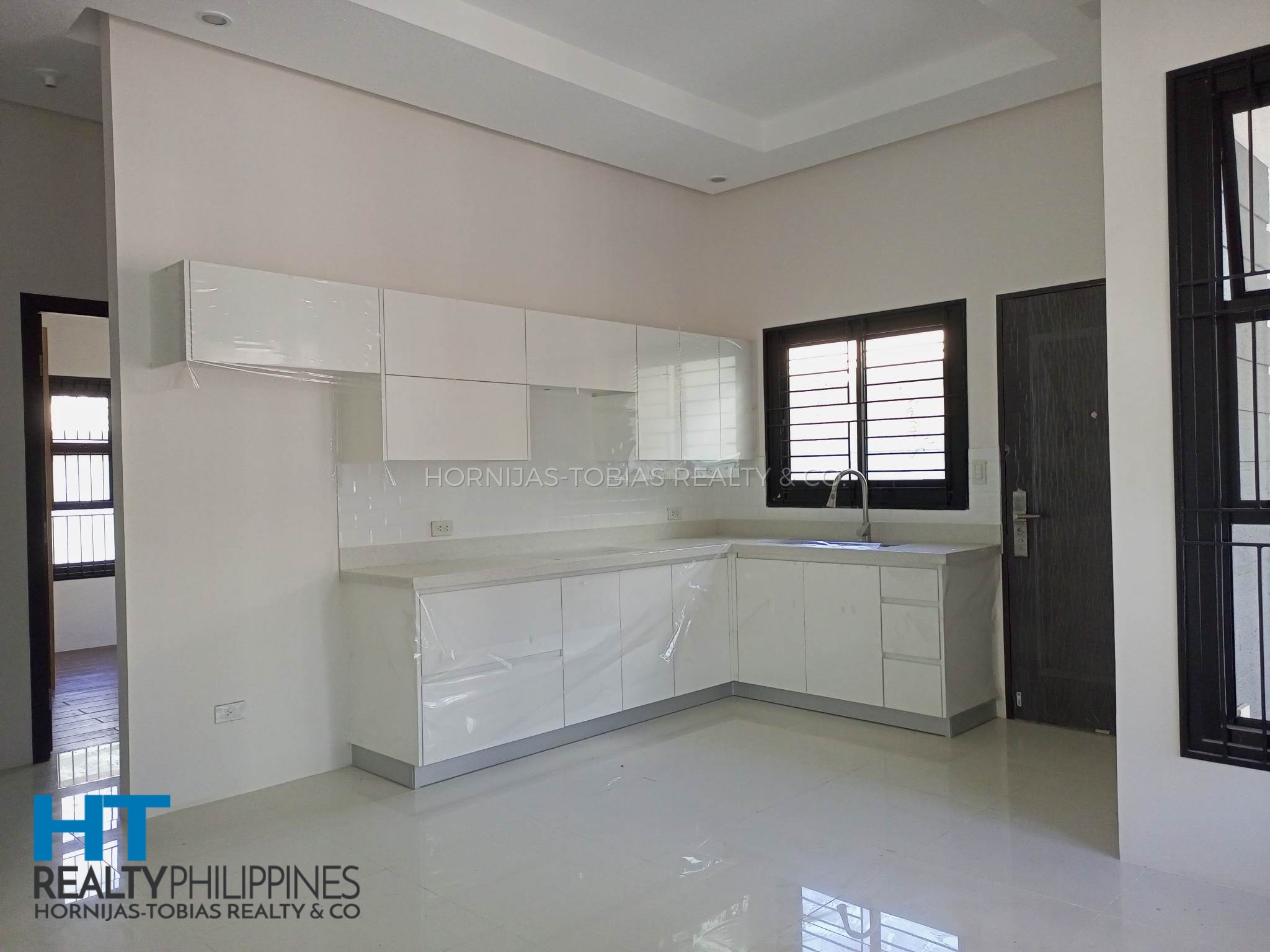 Kitchen - Brand new bungalow house for sale with three bedrooms and two bathrooms un Ilumina Estates, Communal, Buhangin, Davao City