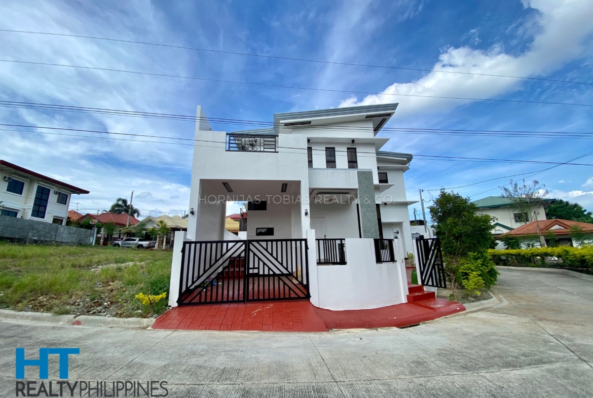 Corner lot - Brand new house and lot for sale with 5 bedrooms located in Priscilla Estates Cabantian Buhangin Davao City