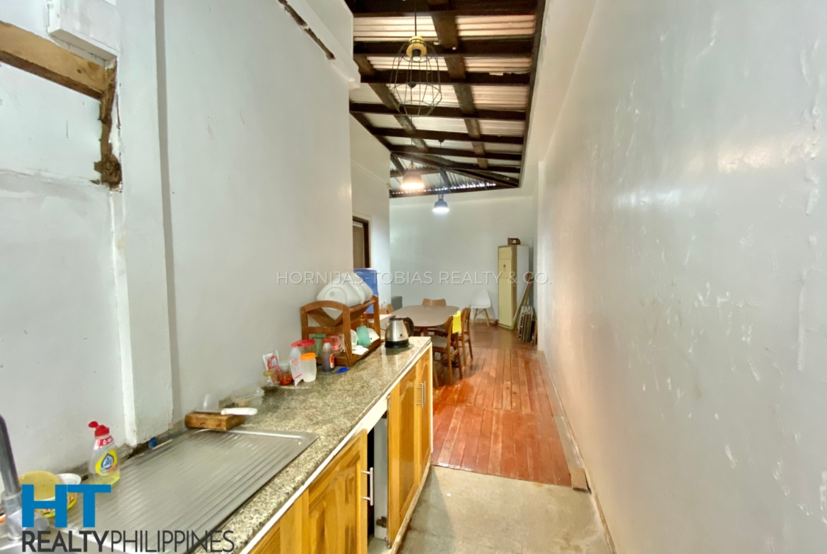 Dirty Kitchen - Corner house and lot with 4 bedrooms and 3 bathrooms furnished for sale in Twin Palms, Ma-a, Davao City