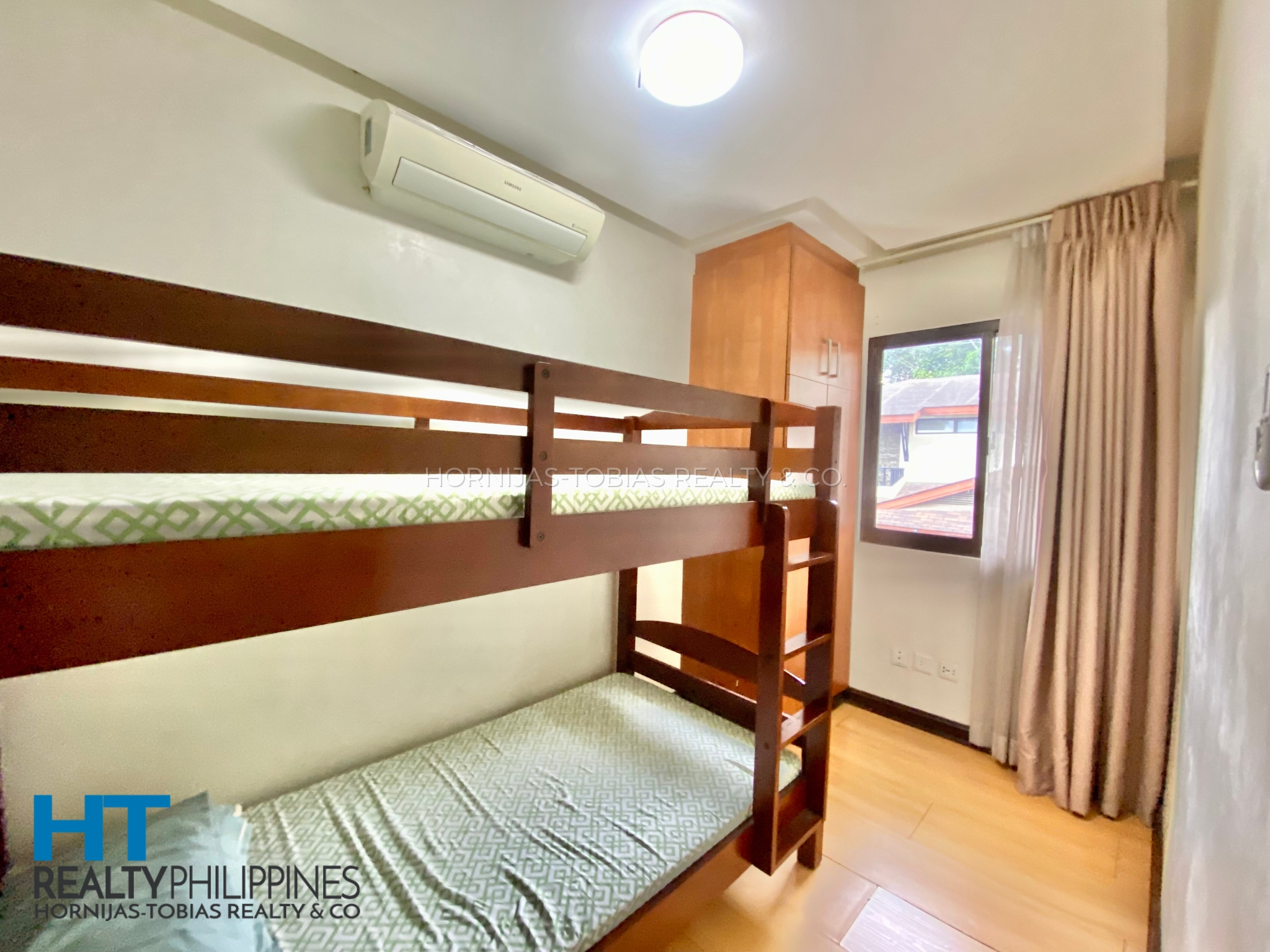 Bunk bed - Corner house and lot with 4 bedrooms and 3 bathrooms furnished for sale in Twin Palms, Ma-a, Davao City