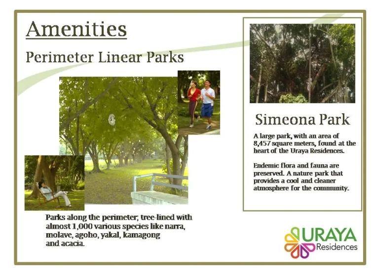 Uraya Residences Davao - Amenities