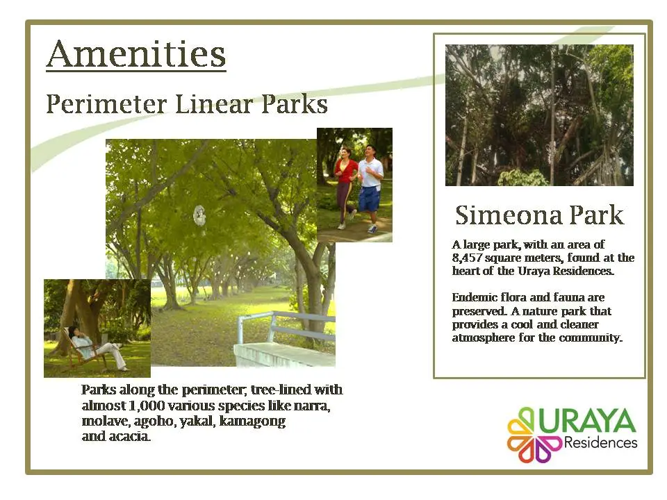 Uraya Residences Davao - Amenities